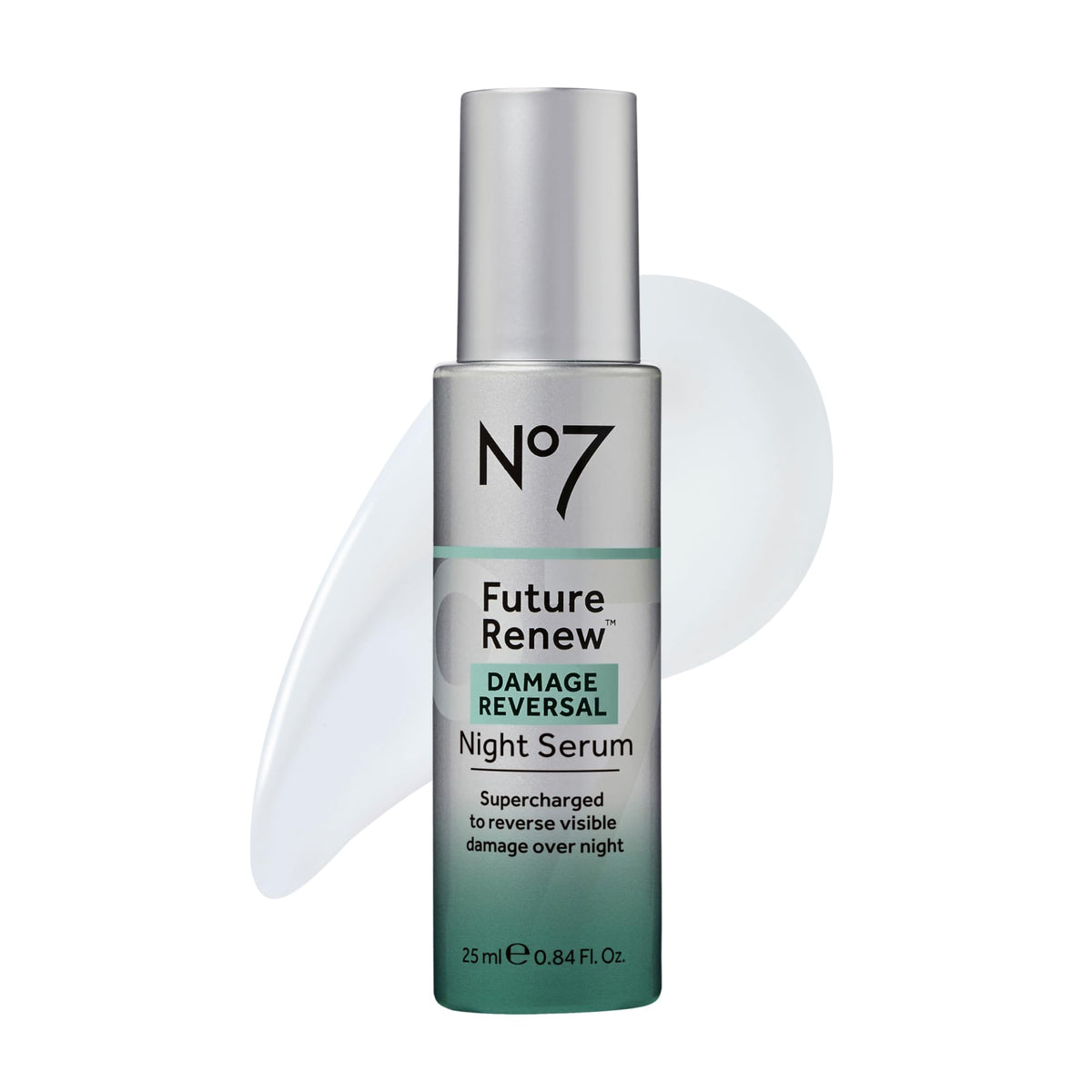 No7 front packaging showing sleek bottle and brand for elegant shelf presence