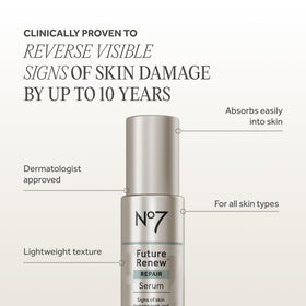 No7 serum on bathroom vanity in everyday skincare setting