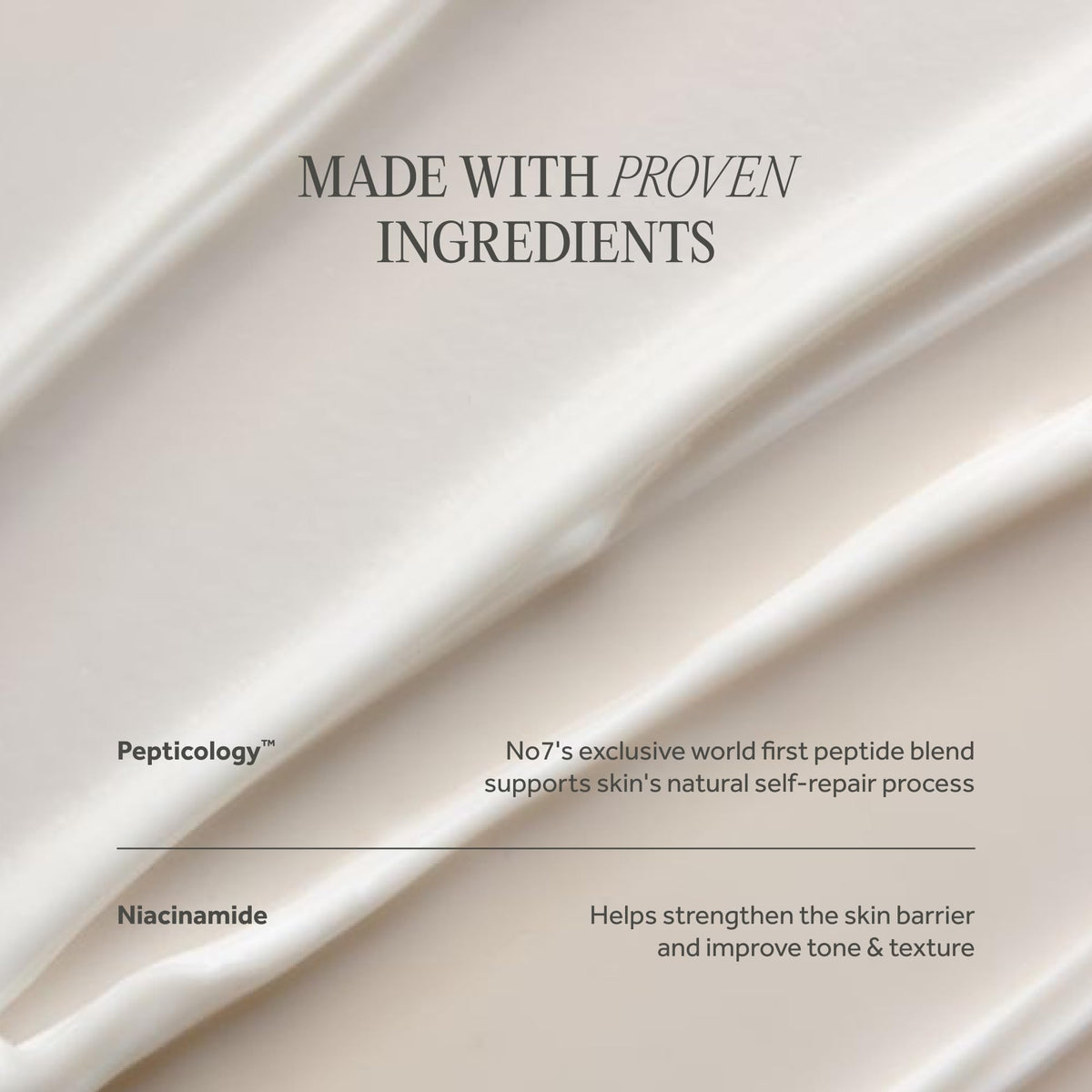 No7 product label close-up showing ingredient list for informed buyers
