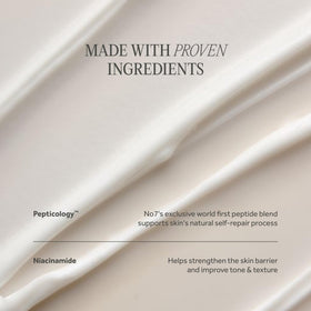No7 product label close-up showing ingredient list for informed buyers