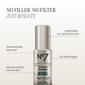 No7 product label close-up revealing active ingredients and usage details
