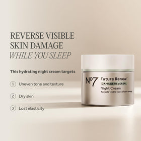 No7 open jar showing creamy texture for rich overnight hydration