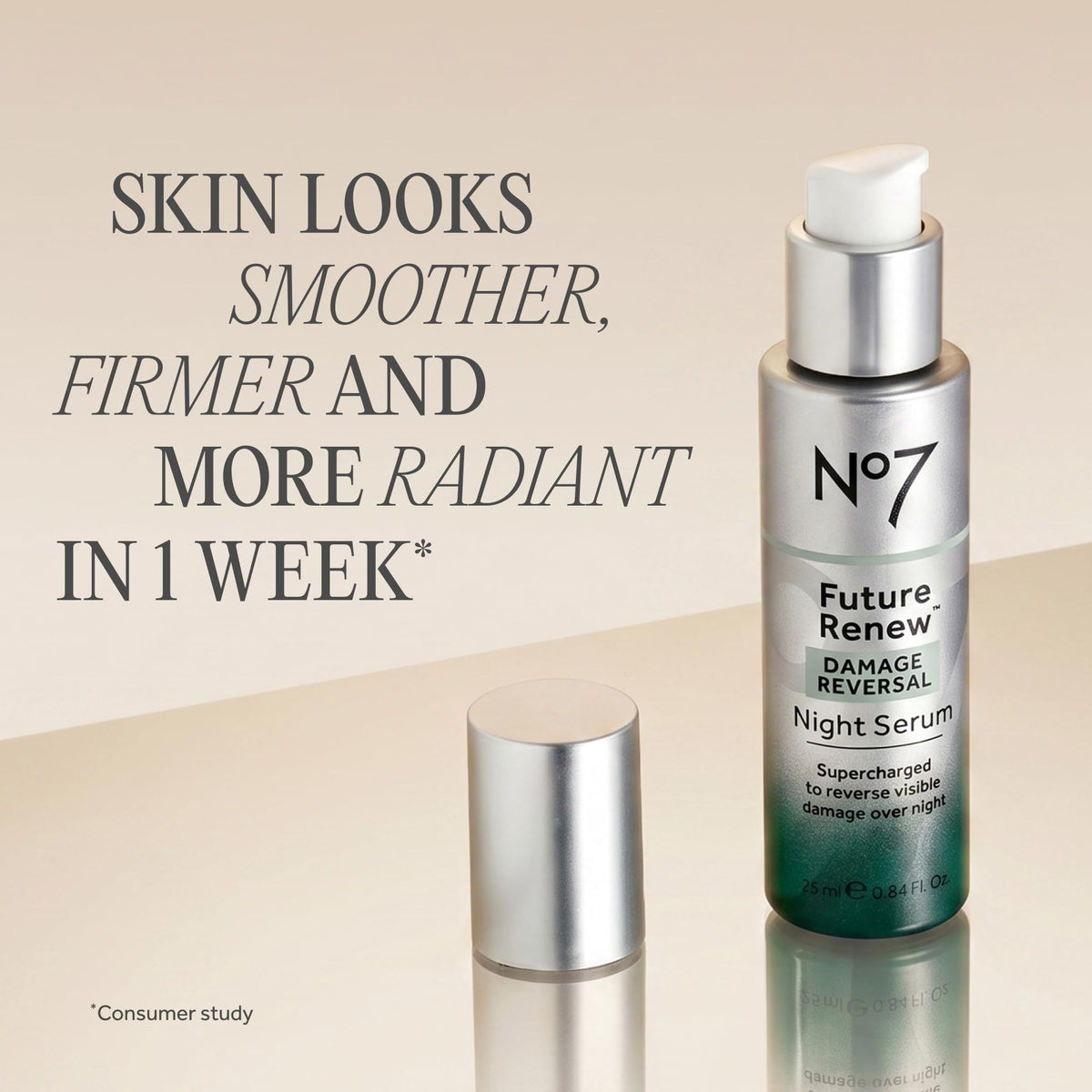 No7 clear serum texture drop demonstrating hydrating, lightweight finish