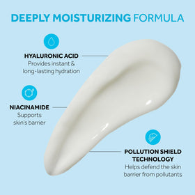 No7 gel texture close-up illustrating lightweight hydrating consistency
