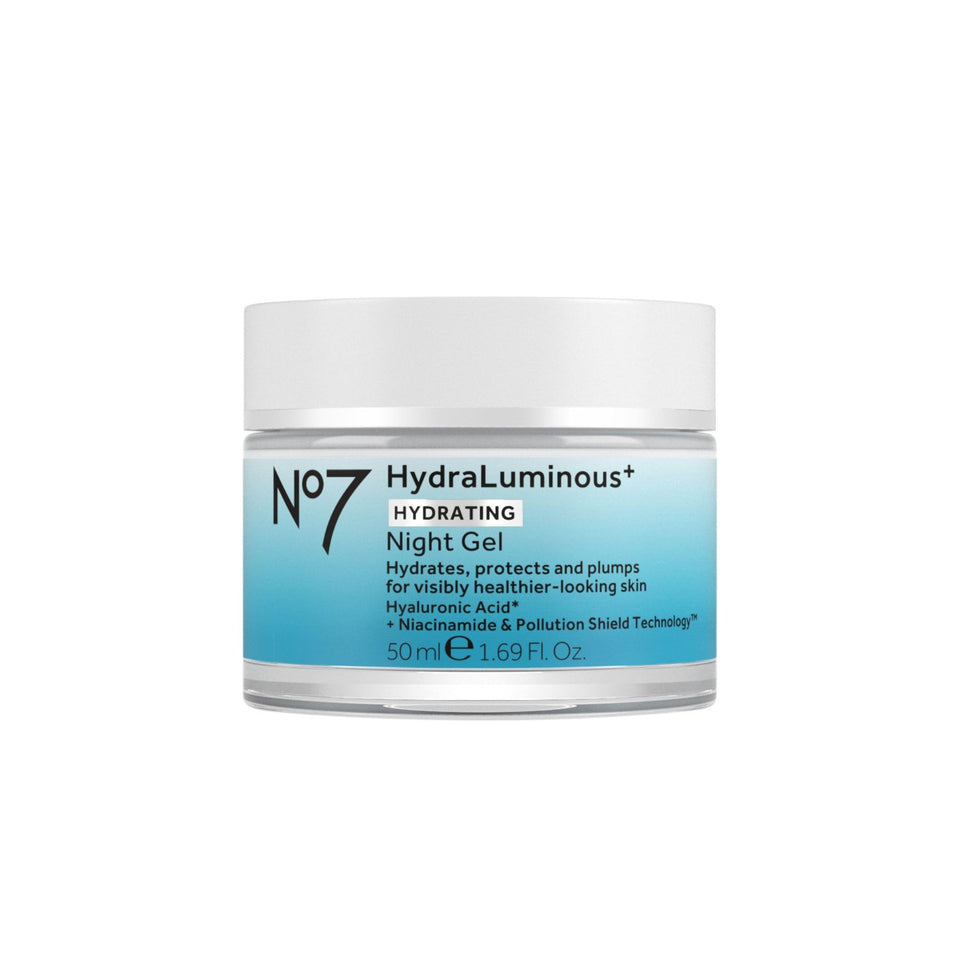 No7 jar front view showing product and brand, highlighting sleek packaging