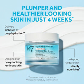 No7 whipped cream texture close-up showing light, airy moisturizer for quick absorption