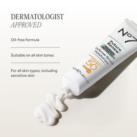 No7 label highlighting peptides and protective ingredients