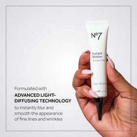 No7 label and ingredient panel close-up, communicates fragrance-free formulation