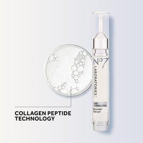 No7 label closeup reading Laboratories Line Correcting, verifies formula details