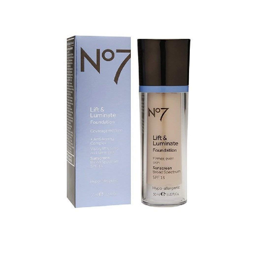 No7 foundation front packaging in Warm Beige showing shade and even finish benefit
