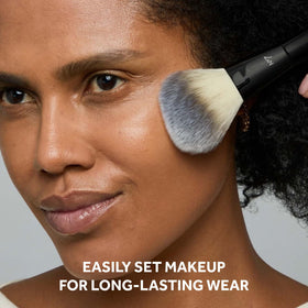 No7 powder texture close-up showing fine milled particles for smooth application