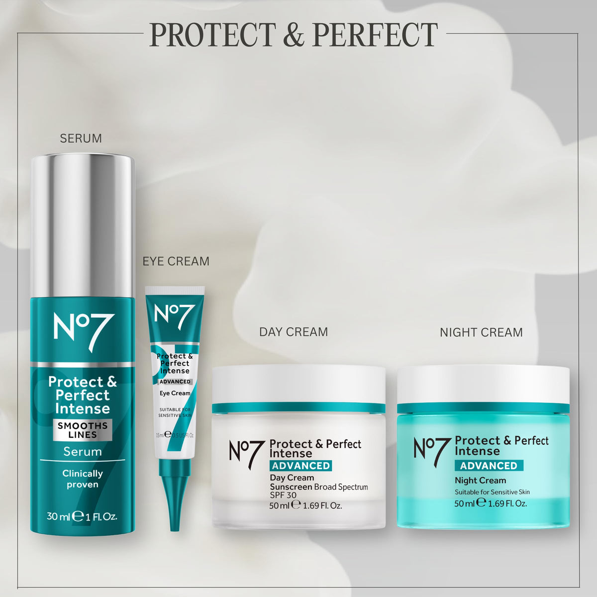 No7 on bathroom shelf lifestyle image showing nightly routine and calming pre-sleep benefit
