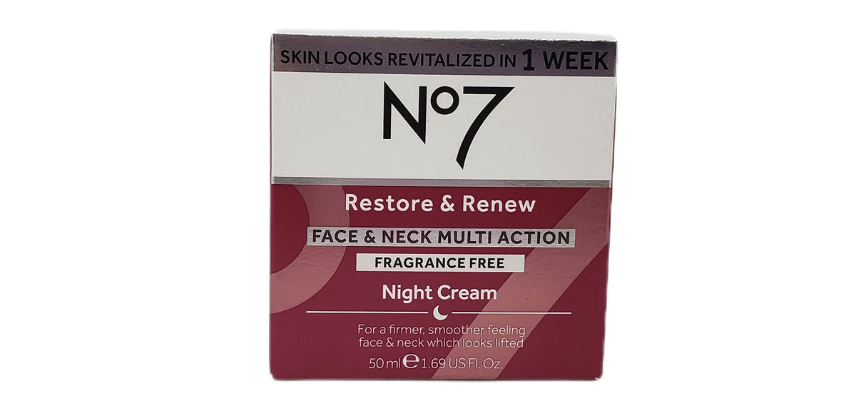 No7 night cream jar next to ruler showing travel-friendly size benefit