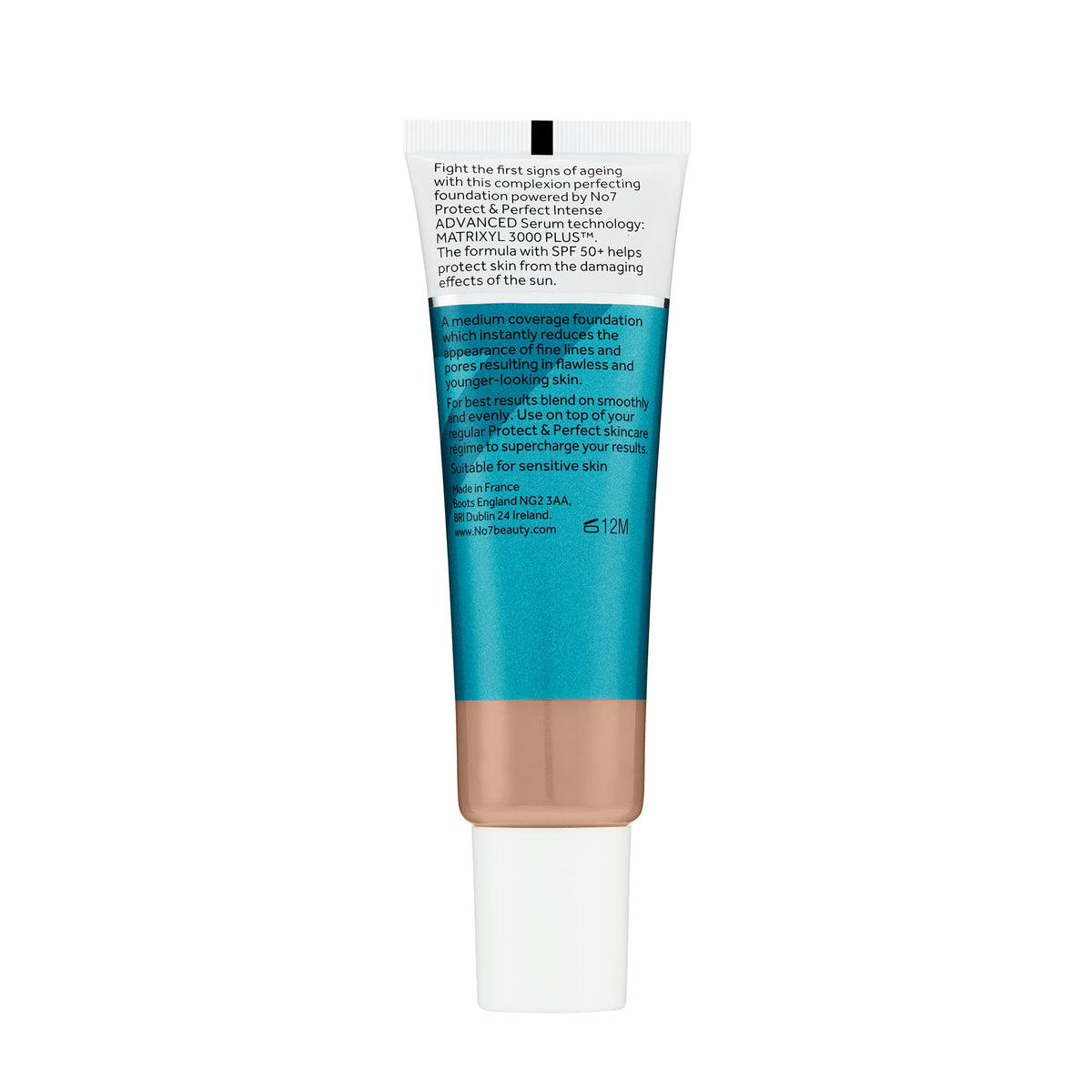 No7 foundation in a makeup bag lifestyle shot showing everyday protective base