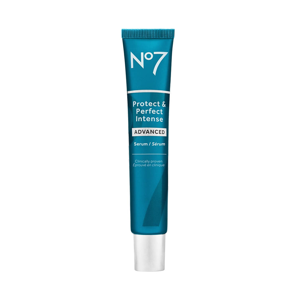 No7 front bottle view showing sleek packaging and visible brand benefit
