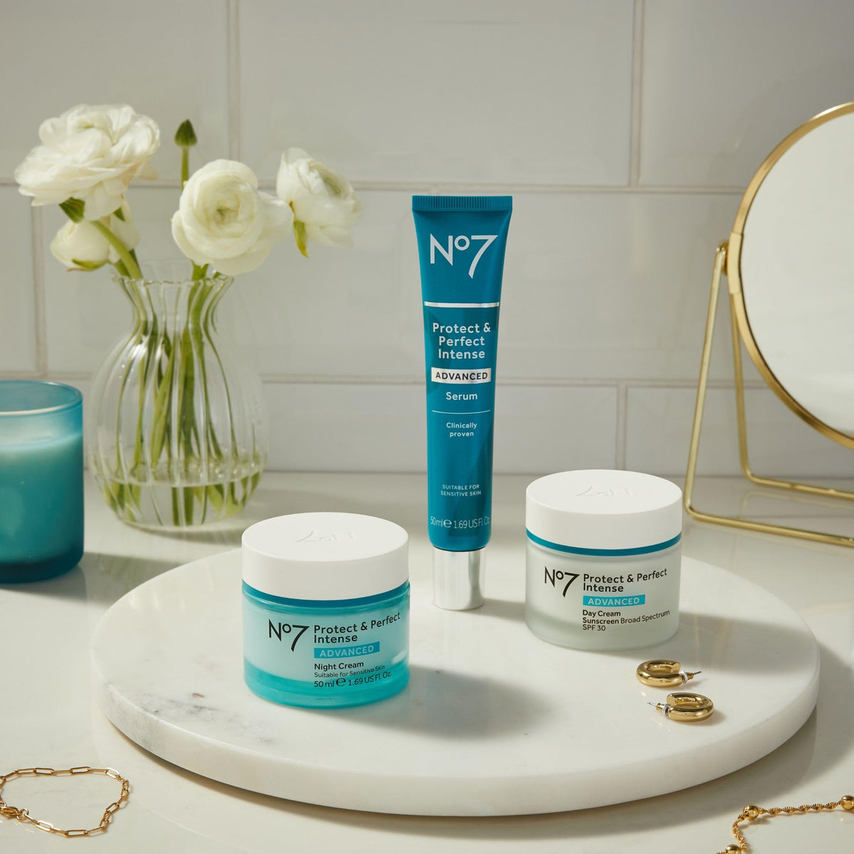 No7 serum layered under moisturizer showing easy layering and compatibility