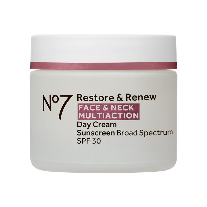 No7 jar front view showing label and product packaging benefit clarity