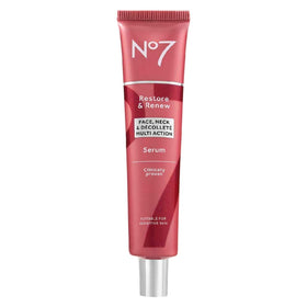 No7 front packaging shows bottle and box, conveying trusted skincare