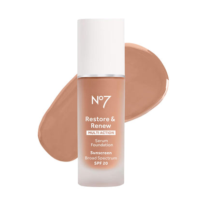 No7 front packaging showing bottle and label, conveys reliable skincare makeup