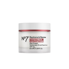 No7 front packaging jar showing product name and size, highlighting reliable daily care