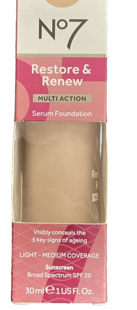No7 ingredient label closeup highlighting vitamins and peptides for visible-skin benefits