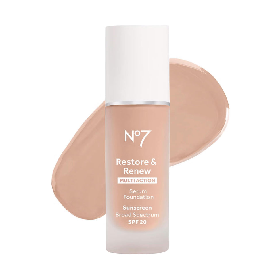 No7 front packaging in porcelain shade shows product and branding, ideal for even coverage