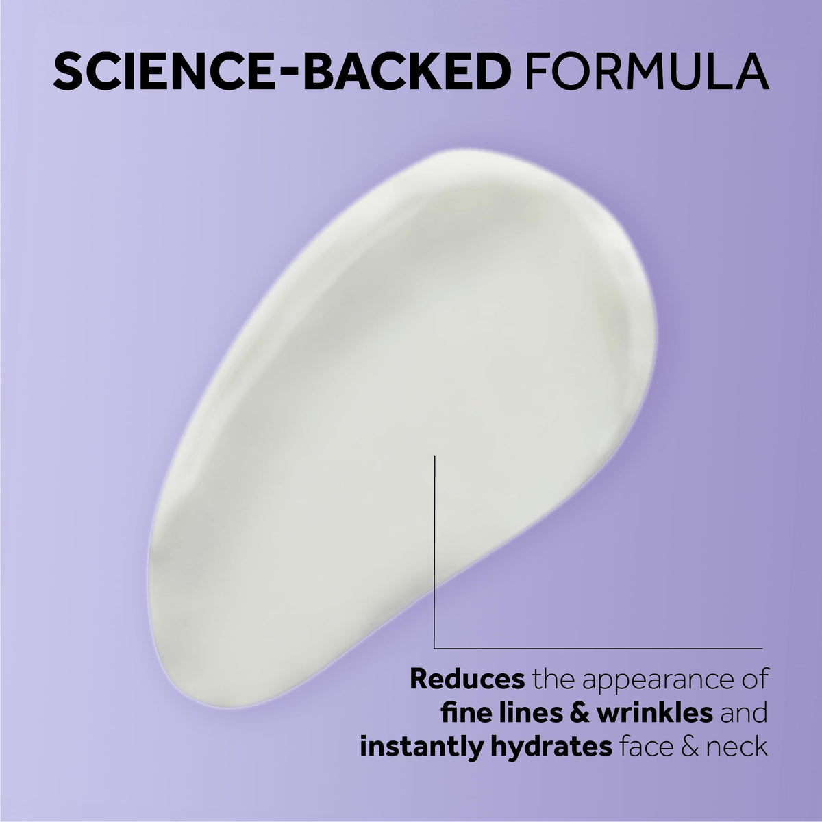 No7 jar with ingredient visuals emphasizing peptide and hyaluronic benefits