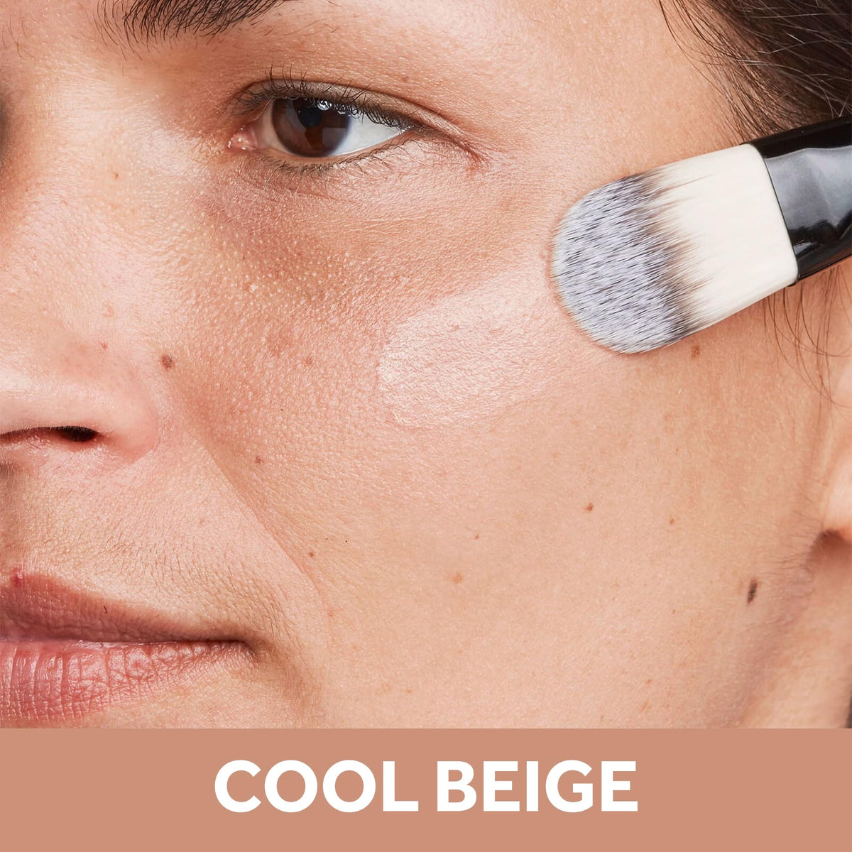 No7 pump and bottle detail highlighting serum foundation dispensing for precise, hygienic use