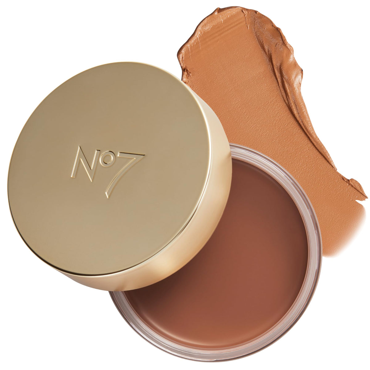 No7 front packaging showing product compact and shade for easy selection