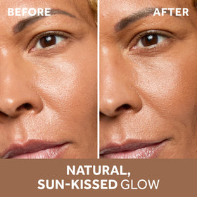 No7 texture swatch on skin showing creamy blendability and natural glow