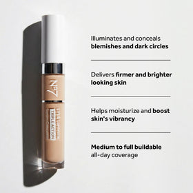 No7 creamy concealer texture close-up showing blendable coverage
