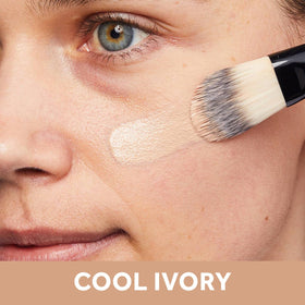 No7 texture close-up drop showing serum consistency and smooth blending benefit