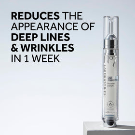 No7 texture close-up of serum drop, highlights lightweight smoothing benefit