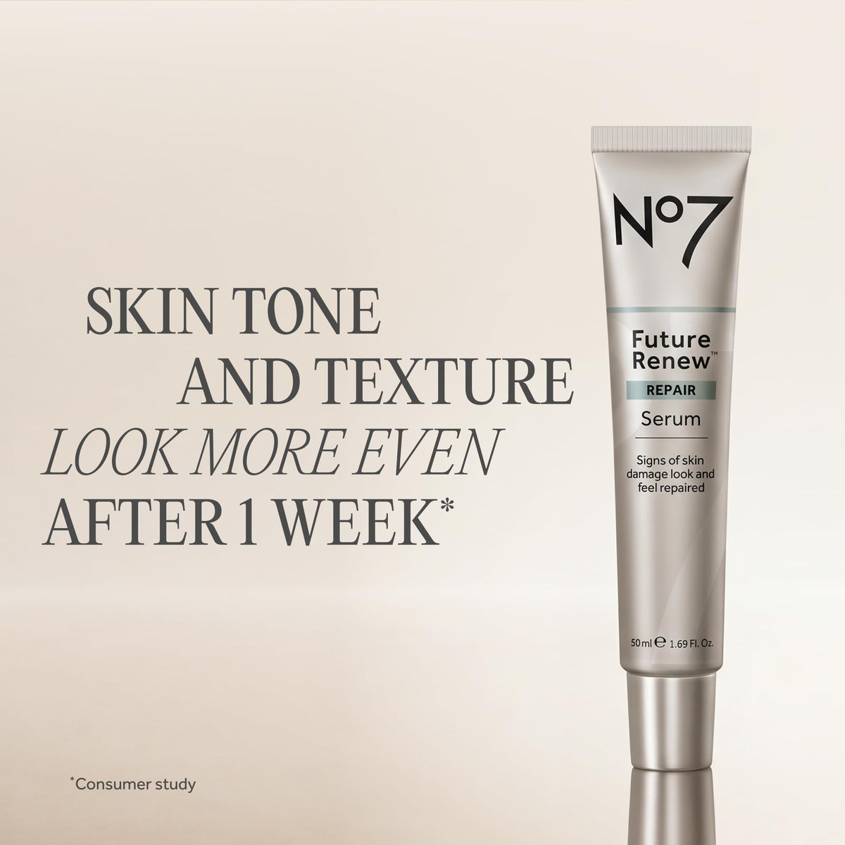 No7 texture of serum on skin highlighting quick absorption and hydration