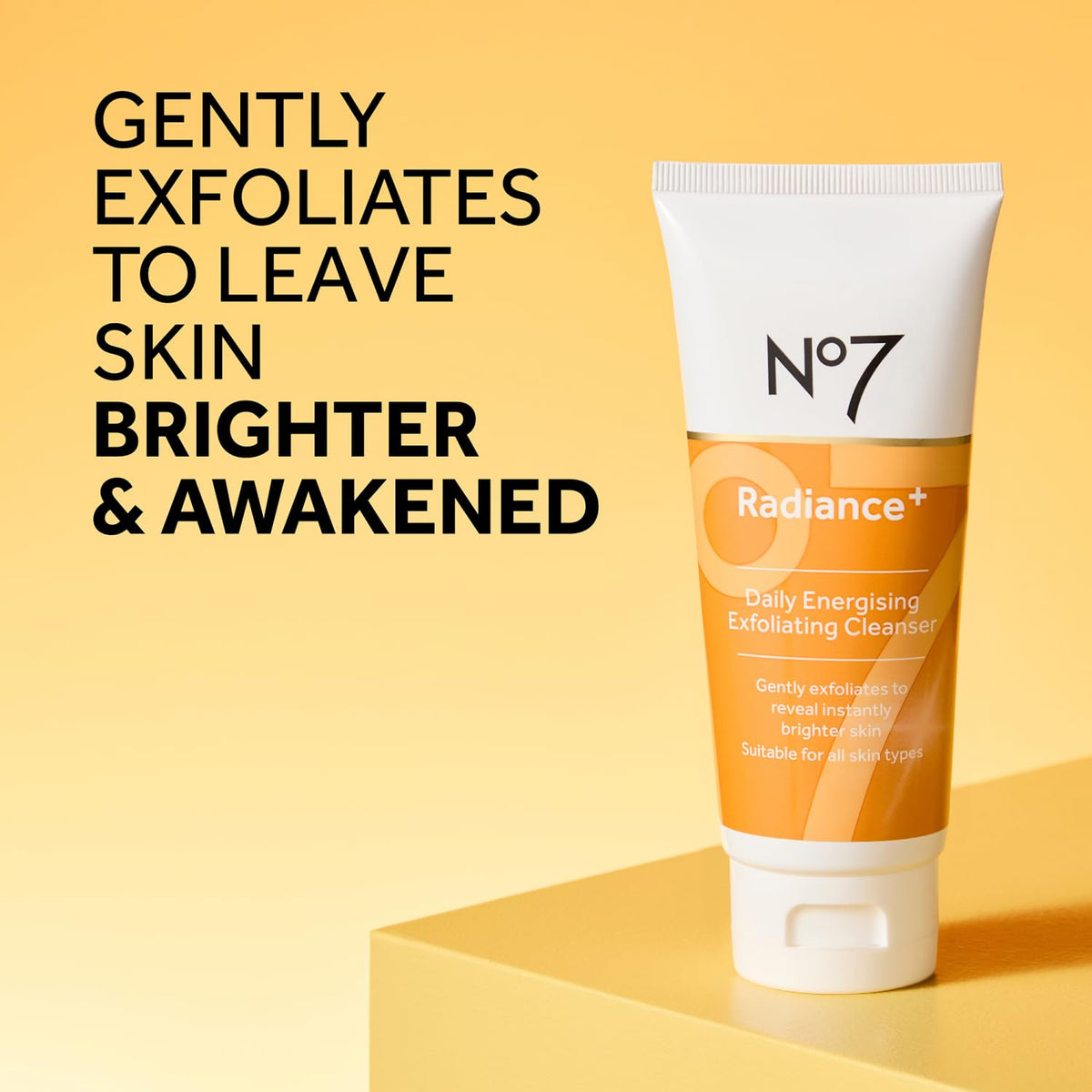 No7 Radiance Trio size comparison in hand demonstrating travel-friendly convenience
