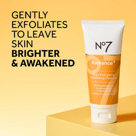 No7 Radiance Trio size comparison in hand demonstrating travel-friendly convenience