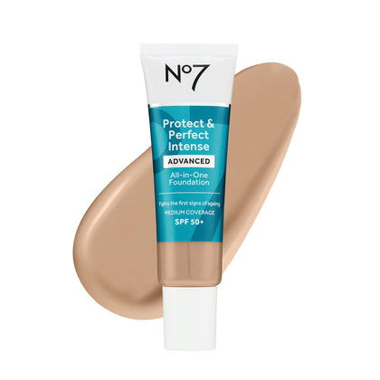No7 front packaging showing product tube and label, clear branding and shade