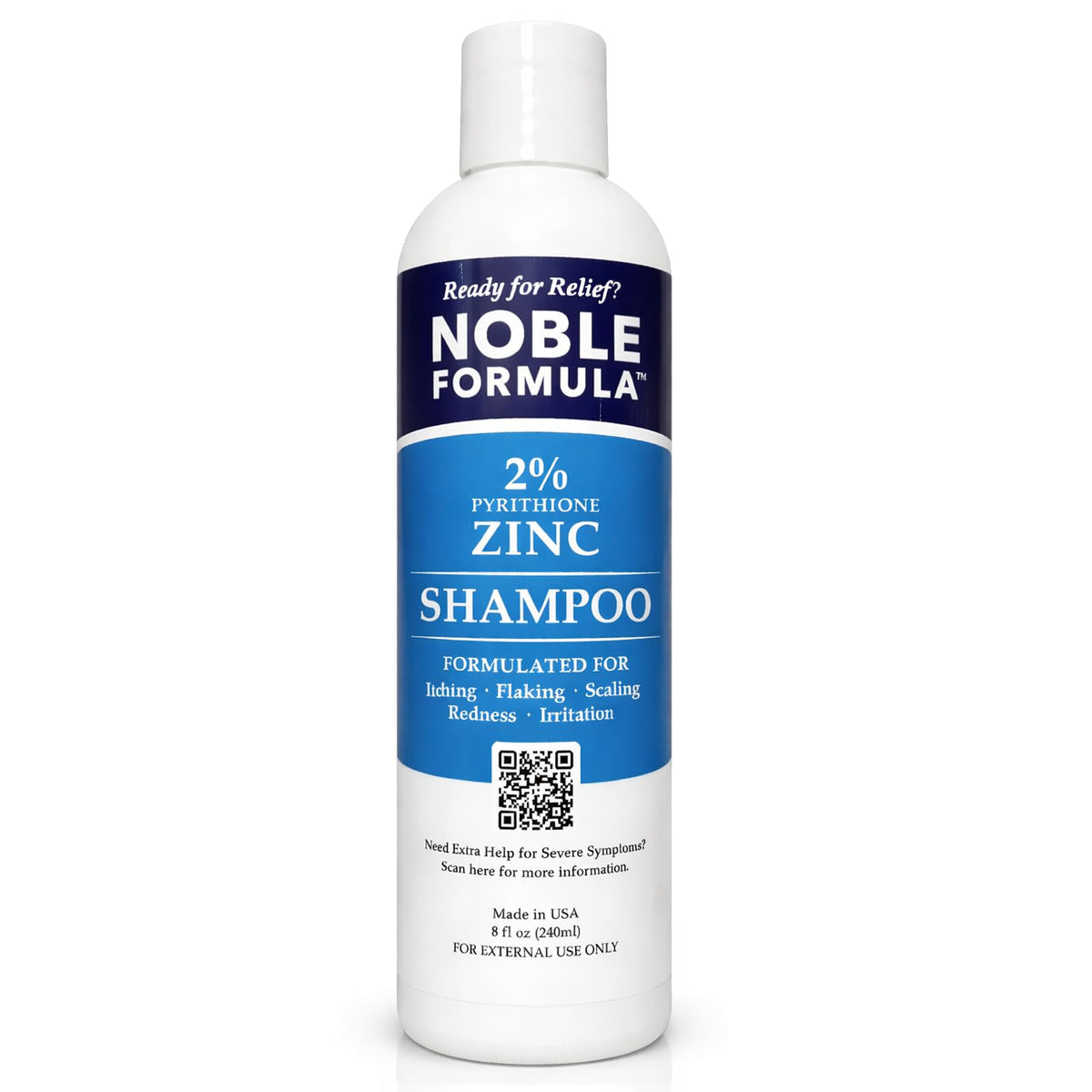 Noble Formula front packaging 8 oz showing bottle and label for clear product identification and trust