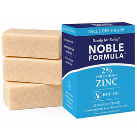 Noble Formula front packaging showing three bars and product name benefits