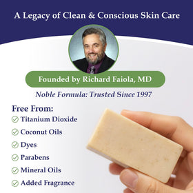 Noble Formula bar next to ruler for size comparison showing long-lasting benefit