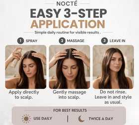 NOCTE botanical ingredients rosemary and biotin for scalp nourishment