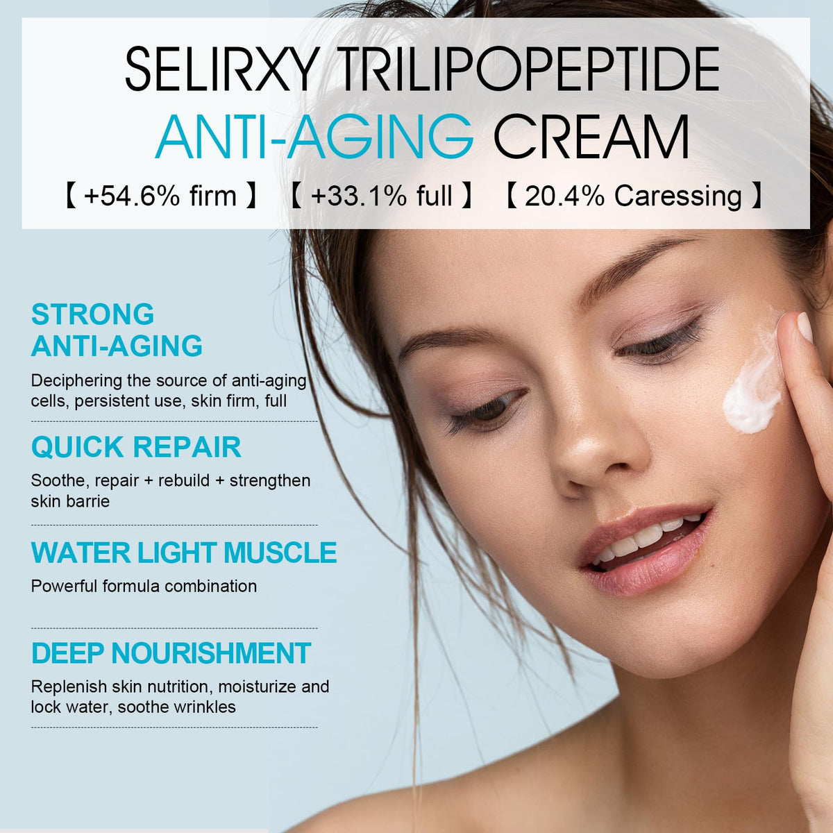 Nodfens cream on fingers illustrating easy application and non-greasy finish