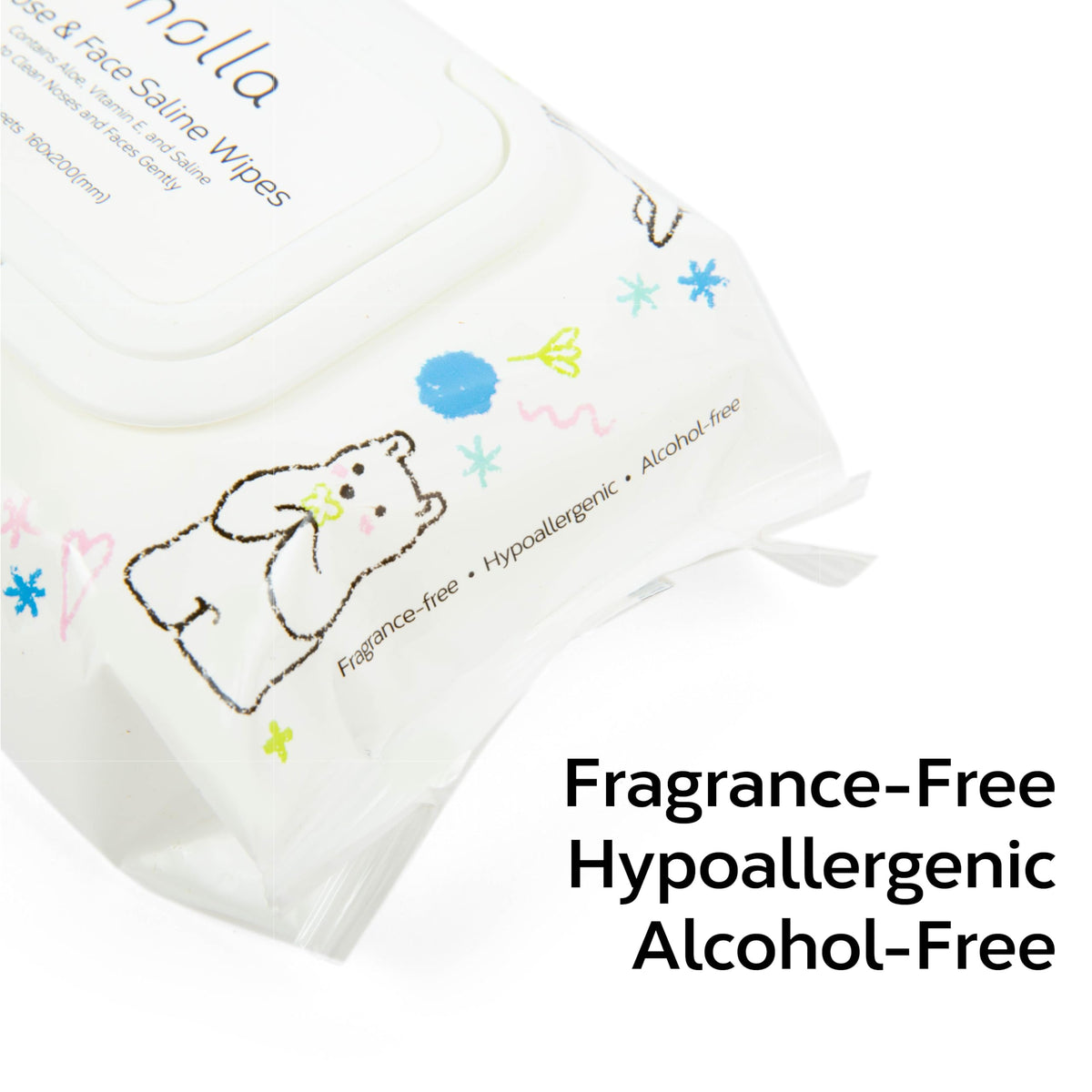 Nolla product label with ingredients and compostable certification icons