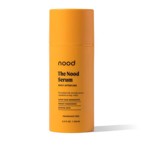Nood serum front bottle showing clean design and quick absorption benefit
