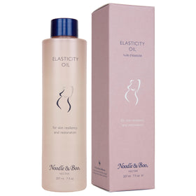 Noodle & Boo front bottle view showing label and calming packaging benefit
