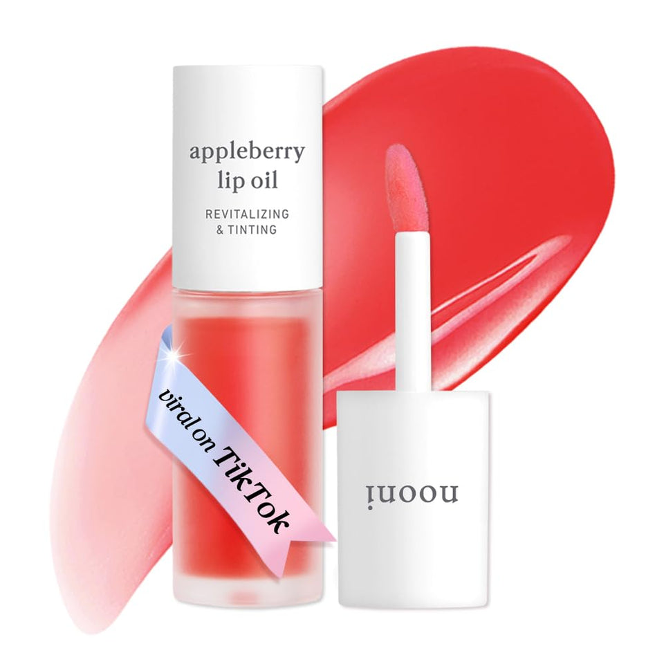 NOONI Appleberry front packaging showing compact gloss and clear tint benefit