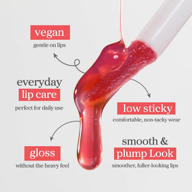 NOONI Appleberry label detail with ingredient list and long-lasting wear claim