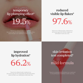 NOONI Appleberry on lips showing shade and natural plumping effect