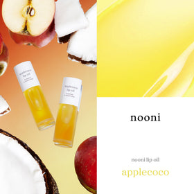 NOONI Applecoco texture drop highlighting glossy consistency that locks in moisture