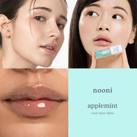 NOONI Applemint texture swirl demonstrating silky non-sticky oil and moisturizing benefit